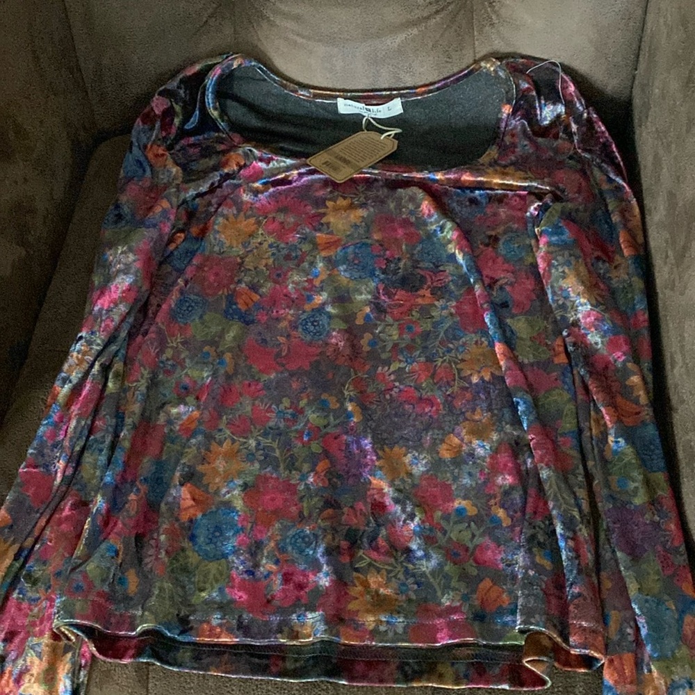 Velvet natural life top